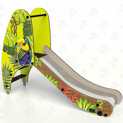 Mini scivolo J1012-GA® aree giochi grafic games finitura amazone immagine 3d