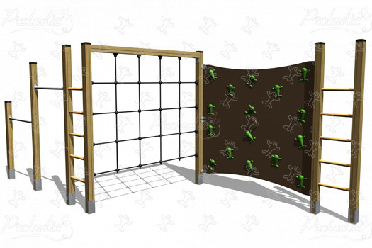 J1605 aree giochi giochi di equilibrio & di arrampicata strutture di arrampicata immagine 3d