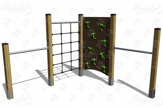 J1662 aree giochi giochi di equilibrio & di arrampicata strutture di arrampicata immagine 3d