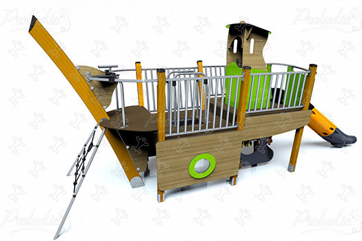 Nave Shrimper J1957 aree giochi giochi a tema aquatica immagine 3d