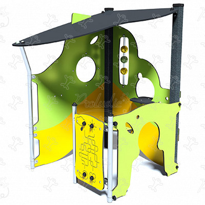 Capanna ludica J232 aree giochi giochi classici casette immagine 3d