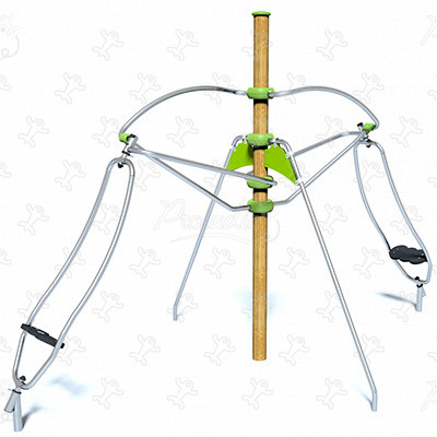 Doppio Gyrosat legno J2594 aree giochi giochi dinamici giochi a rotazione immagine 3d