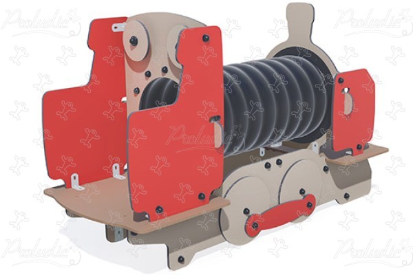 Michelina la locomotiva J2617 aree giochi giochi a tema city immagine 3d