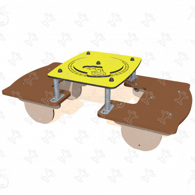 Vagone tavolino ludico J2619 aree giochi giochi a tema city immagine 3d