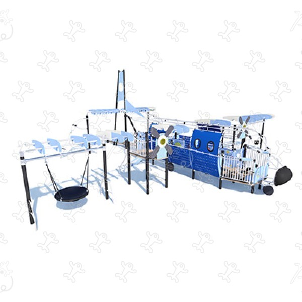 Aereo gigante J2690 aree giochi giochi a tema city immagine 3d