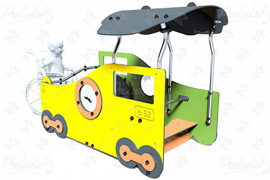 Vagone coperto inclusivo J2693 aree giochi giochi a tema city immagine 3d