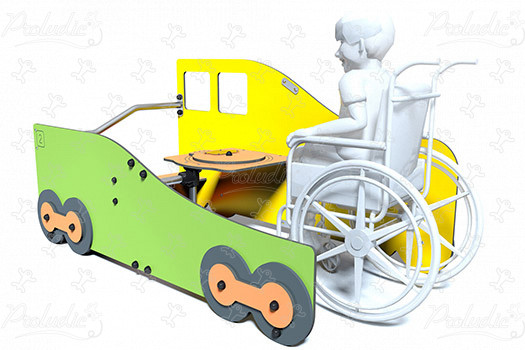 Vagone aperto inclusivo J2695 aree giochi giochi a tema city immagine 3d