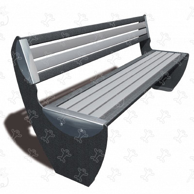 Seduta J2871 arredo urbano arredi, recinzioni e accessori arredo ( sedute, cestini…) immagine 3d