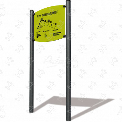 Cartello informativo personalizzato J2883 arredo urbano arredi, recinzioni e accessori segnaletica immagine 3d