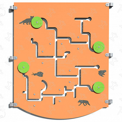 Pannello Trova la tana J3401 aree giochi giochi educativi e sensoriali pannelli ludici & giochi sonori e musicali immagine 3d