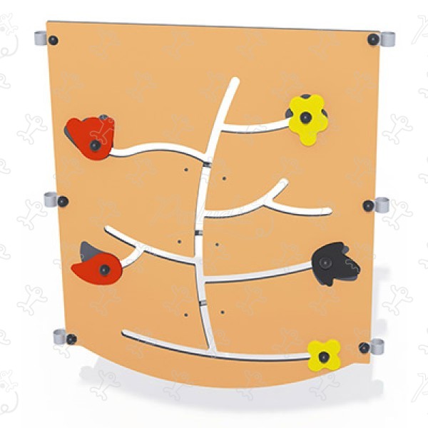 Pannello Fiorito J3402 aree giochi giochi educativi e sensoriali pannelli ludici & giochi sonori e musicali immagine 3d