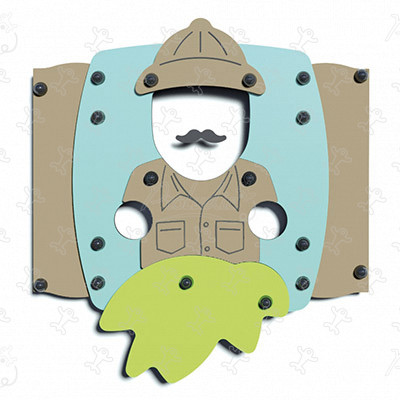 Esploratore J3413 aree giochi giochi educativi e sensoriali pannelli ludici & giochi sonori e musicali immagine 3d