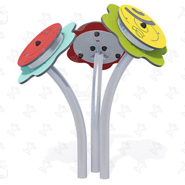 Fiore sonoro J3418 aree giochi giochi educativi e sensoriali pannelli ludici & giochi sonori e musicali immagine 3d