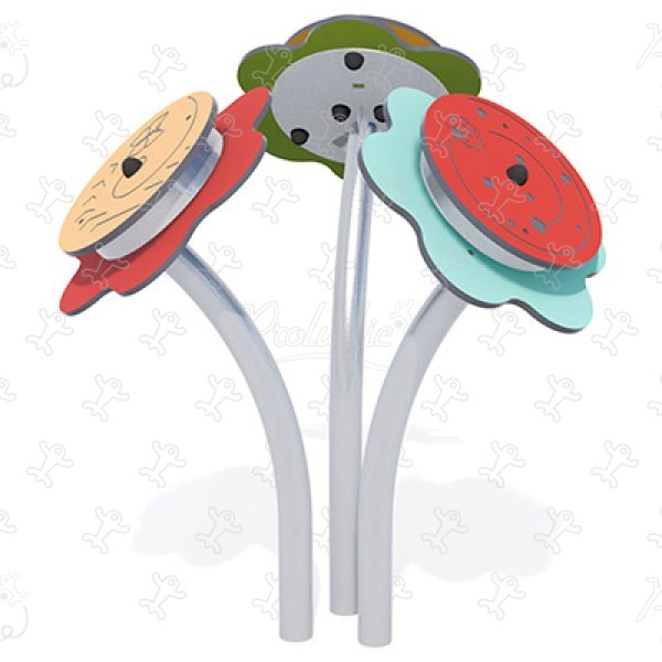 Fiore sonoro J3418 aree giochi giochi educativi e sensoriali pannelli ludici & giochi sonori e musicali immagine 3d