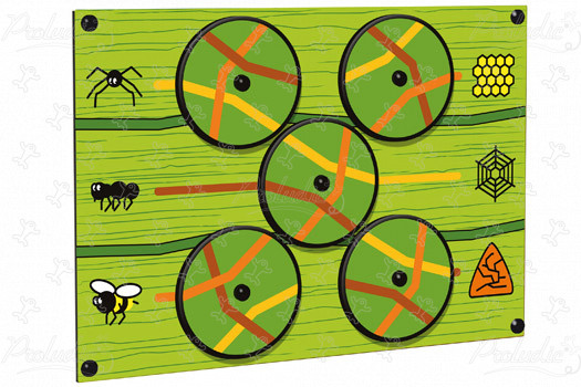 Pannello Insetti J3419 aree giochi giochi educativi e sensoriali pannelli ludici & giochi sonori e musicali immagine 3d