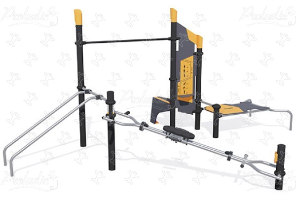 Stazione ludico-sportiva Braccia-Gambe-Addominali Large J37106® sport e fitness acti’fun acti’fit immagine 3d