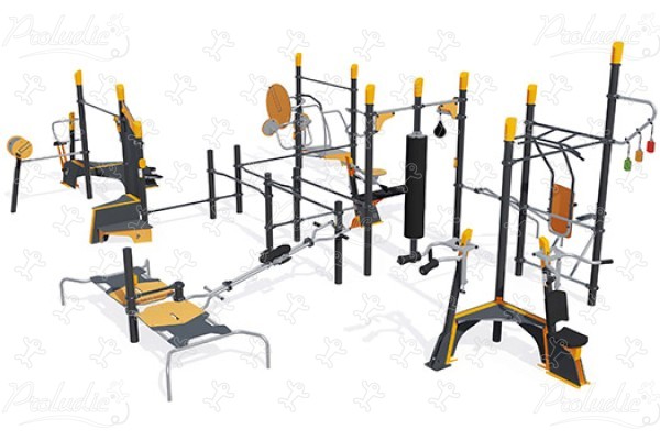 Stazione ludico-sportiva Large J37108® sport e fitness acti’fun acti’fit immagine 3d