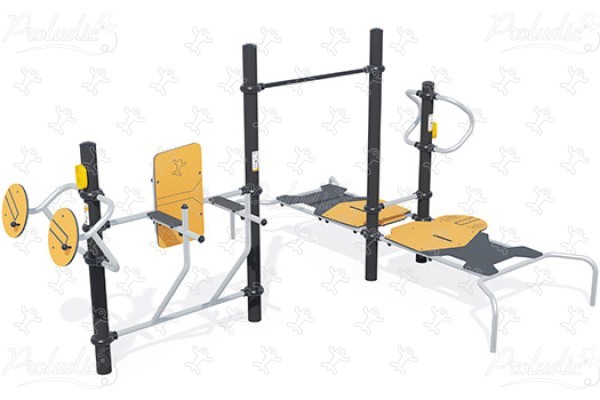 Stazione ludico-sportiva per tutti J37109® sport e fitness acti’fun acti’fit immagine 3d