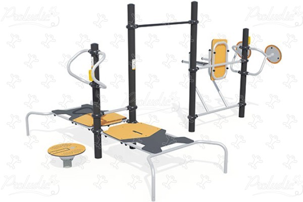 Stazione ludico-sportiva per tutti J37109® sport e fitness acti’fun acti’fit immagine 3d