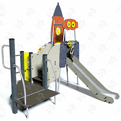 Razzo inclusivo J4022 aree giochi giochi a tema metropolis immagine 3d