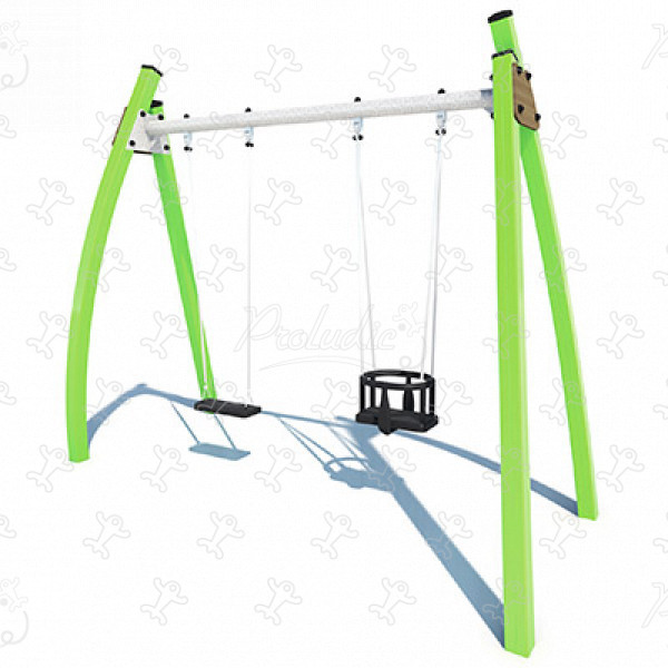 1 tavoletta, 1 cestello J433® aree giochi giochi classici altalene immagine 3d