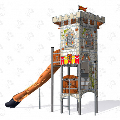 La torre di vedetta Grafic Games Medieval J4700-GM aree giochi grafic games finitura medievale immagine 3d