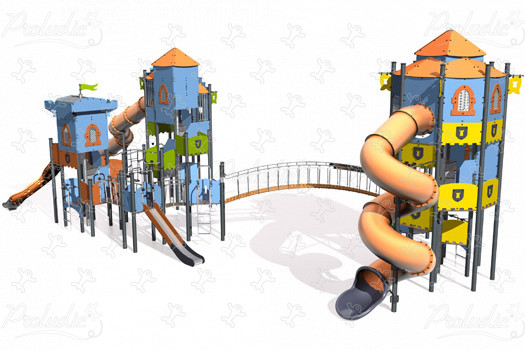 Tre Torri J4703-P aree giochi giochi a tema medieval immagine 3d