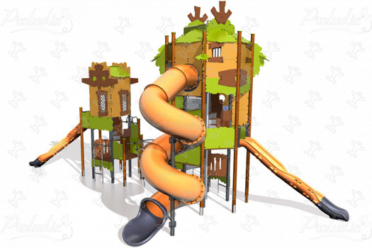 Villaggio dell'Amazzonia J47202-P aree giochi giochi a tema aventure immagine 3d