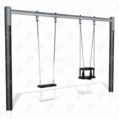 1 tavoletta, 1 cestello J484 aree giochi giochi classici altalene immagine 3d