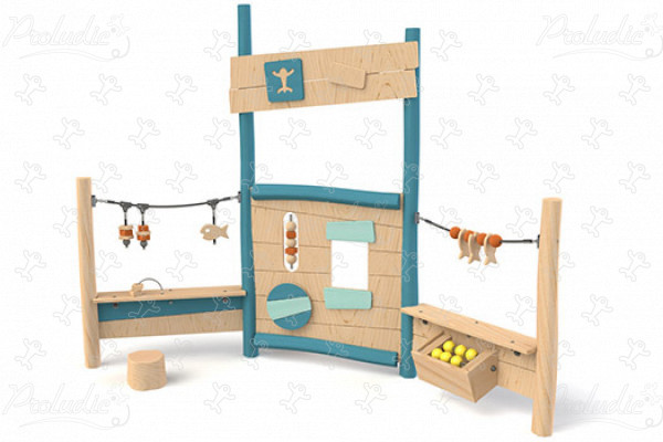 Pescheria J49108® aree giochi giochi in legno naturale sostenibile origin’ immagine 3d