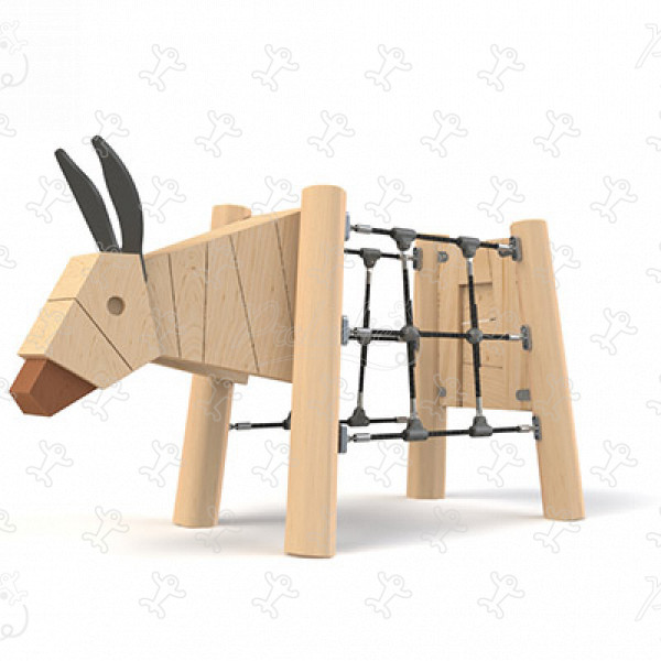 Asino J49110® aree giochi giochi in legno naturale sostenibile animali immagine 3d