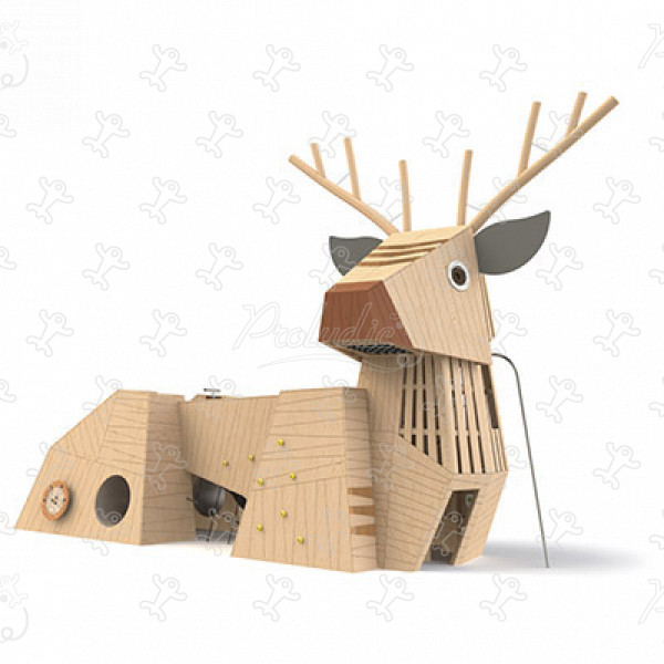 Re dei cervi J49134® aree giochi giochi in legno naturale sostenibile animali immagine 3d