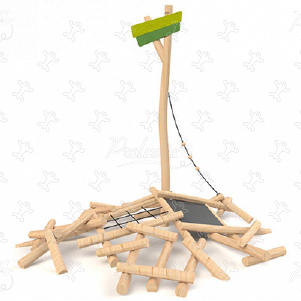 Isola sperduta J49150® aree giochi giochi di equilibrio & di arrampicata percorsi immagine 3d