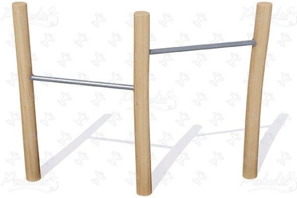 2 barre orizzontali S J4916 aree giochi acti’fun fitness immagine 3d