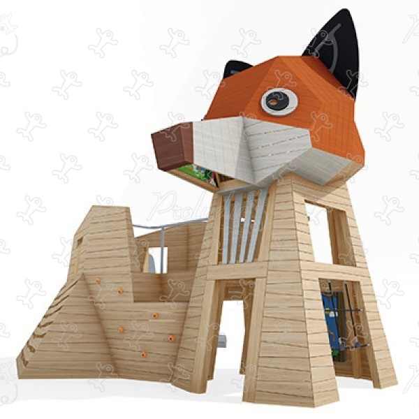 Volpe J49161® aree giochi giochi in legno naturale sostenibile animali immagine 3d