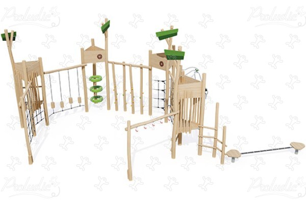 Percorso giungla J49166® aree giochi giochi di equilibrio & di arrampicata percorsi immagine 3d