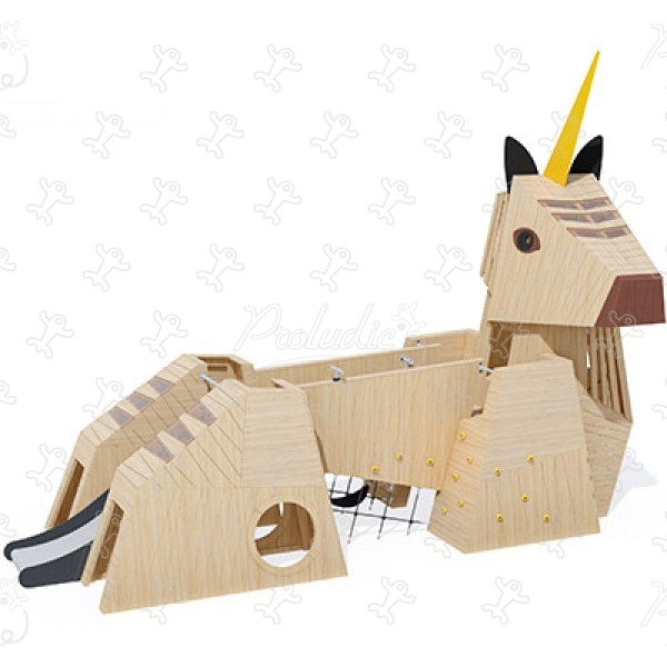 Unicorno J49176® aree giochi giochi in legno naturale sostenibile animali immagine 3d