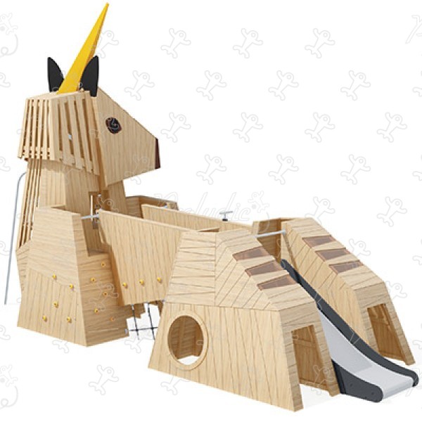 Unicorno J49176® aree giochi giochi in legno naturale sostenibile animali immagine 3d