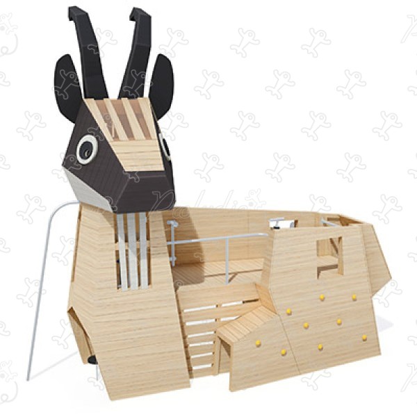 Camoscio J49177® aree giochi giochi in legno naturale sostenibile animali immagine 3d