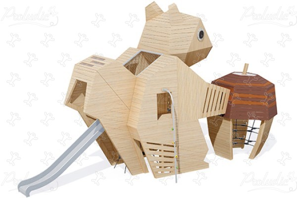 Scoiattolo J49196® aree giochi giochi in legno naturale sostenibile animali immagine 3d
