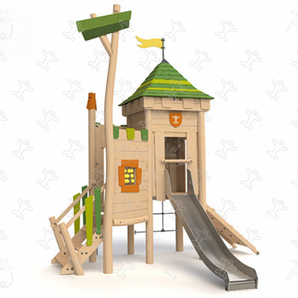 Prigione J49203® aree giochi giochi in legno naturale sostenibile origin’ immagine 3d