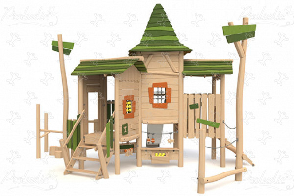Villaggio medievale J49204® aree giochi giochi in legno naturale sostenibile origin’ immagine 3d