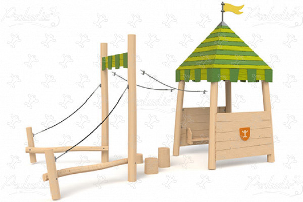 Tenda del torneo J49207® aree giochi giochi in legno naturale sostenibile origin’ immagine 3d