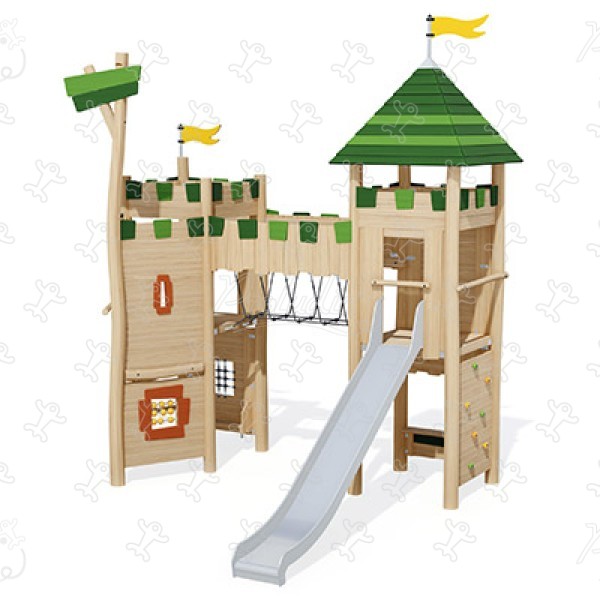 Piccolo Castello J49210® aree giochi giochi in legno naturale sostenibile origin’ immagine 3d