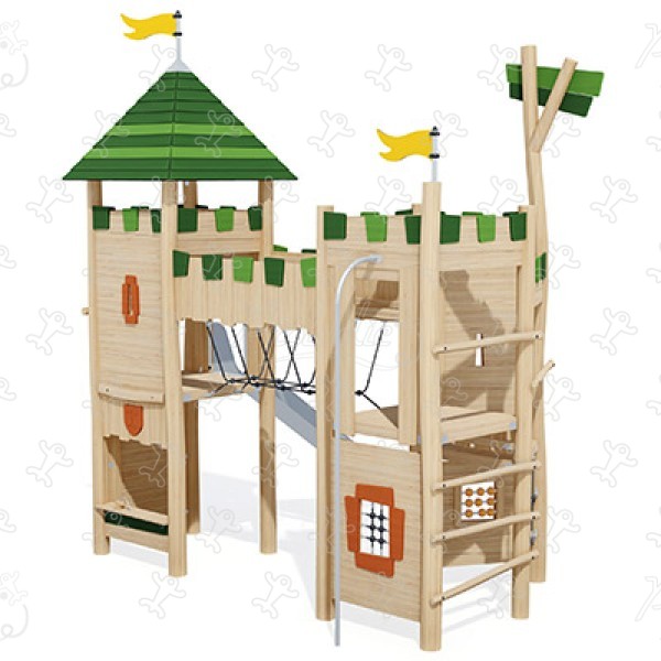 Piccolo Castello J49210® aree giochi giochi in legno naturale sostenibile origin’ immagine 3d