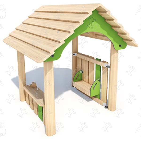 Casetta del bosco J49257 aree giochi giochi in legno naturale sostenibile giochi tradizionali immagine 3d