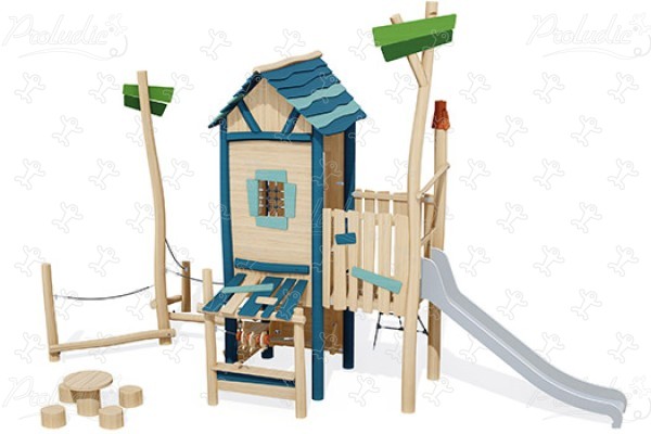 Emporio del porto J49305® aree giochi giochi in legno naturale sostenibile origin’ immagine 3d