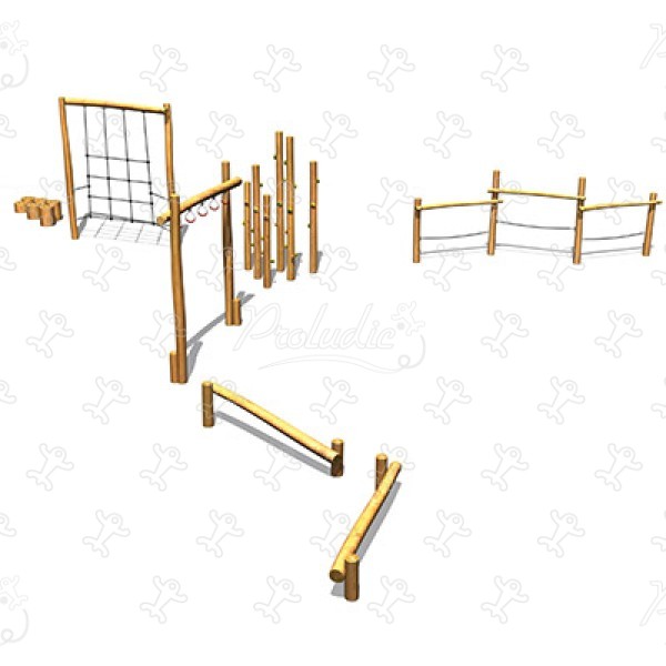 J4935 aree giochi giochi di equilibrio & di arrampicata percorsi immagine 3d