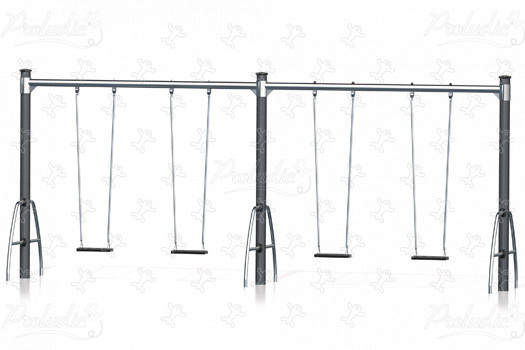 4 tavolette J494 aree giochi giochi classici altalene immagine 3d