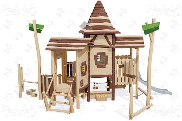 Villaggio dei mulini a vento J49408® aree giochi giochi in legno naturale sostenibile origin’ immagine 3d